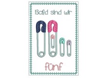 ITH - Postkarte Sicherheitsnadel Schwanger 5